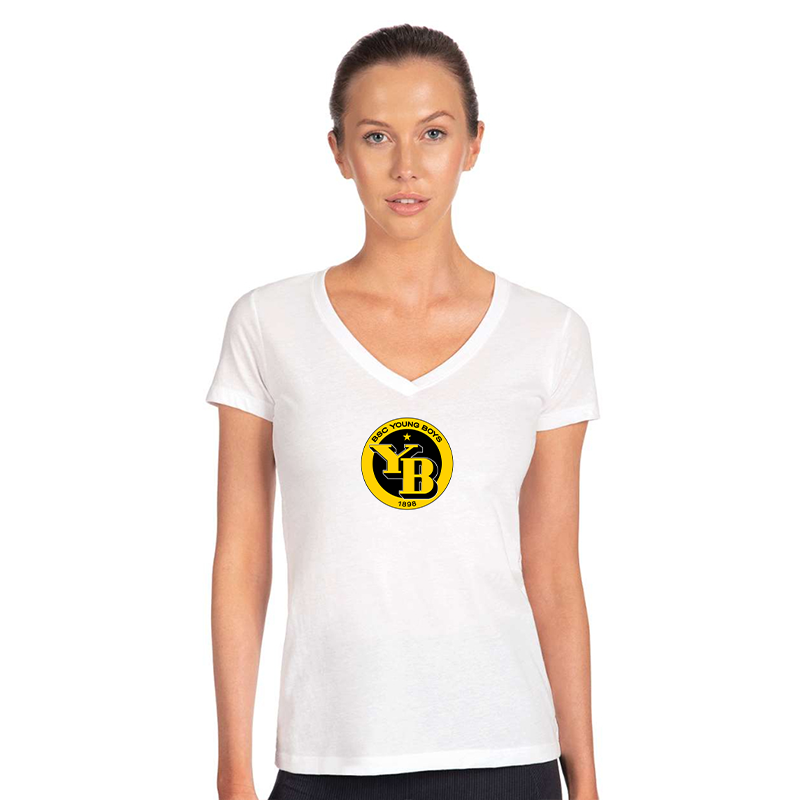 Women's  Young Boys Soccer Next Level V-Neck T-Shirt